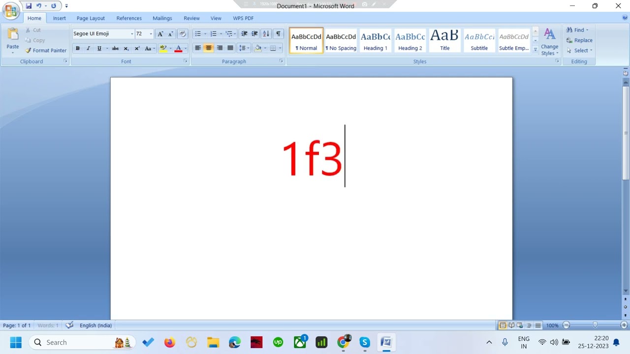 Santa Emoji in Word Document 1f385 ALT+X | What is the Unicode