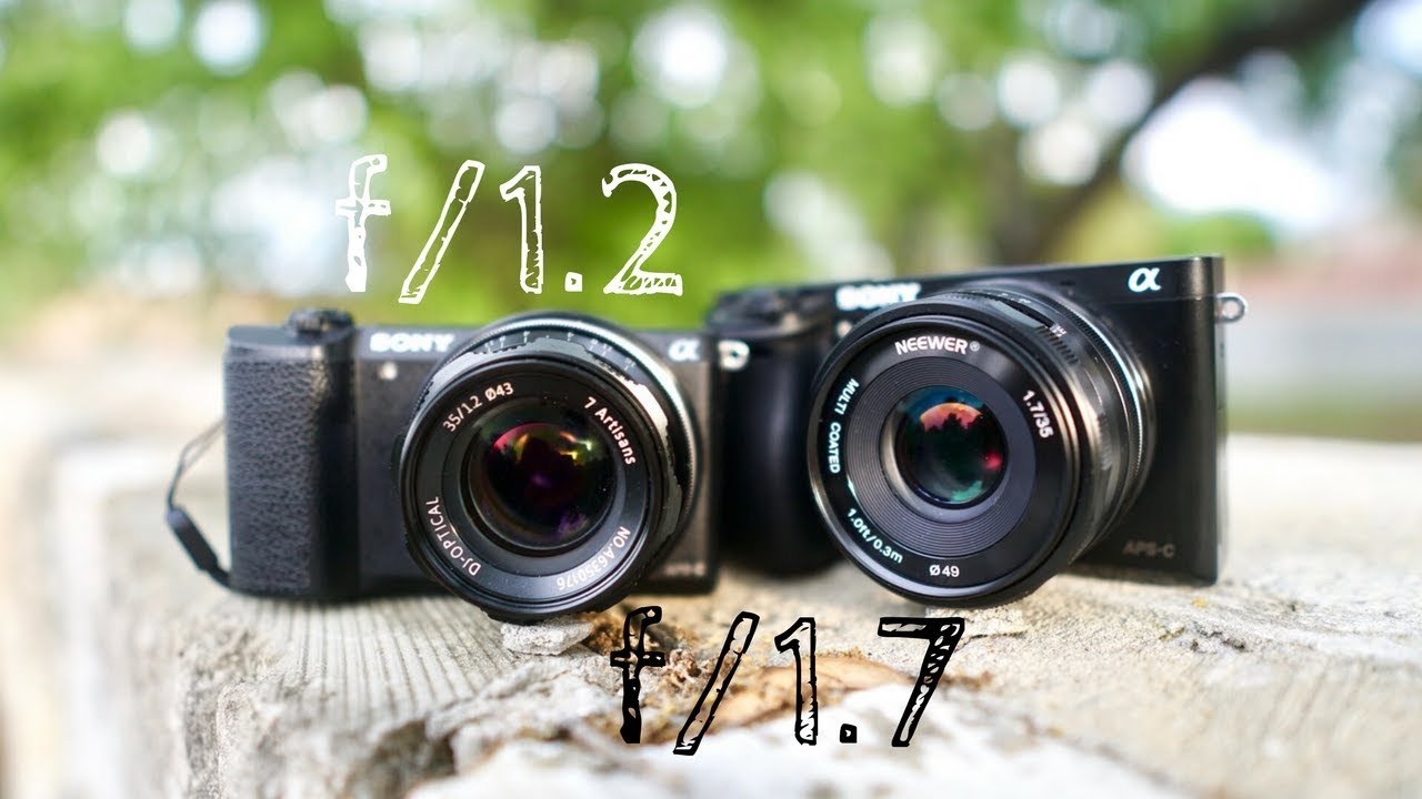 7artisans 35mm F1.2 vs Neewer 35mm F1.7 - YouTube