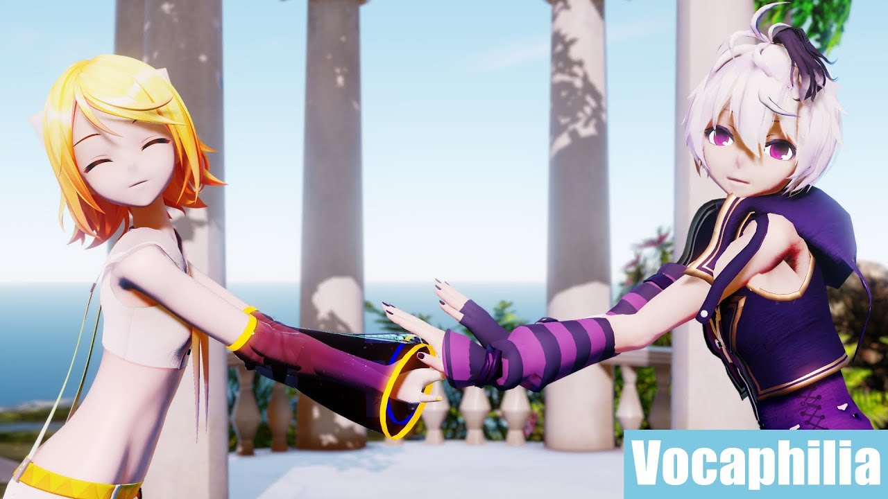 Rin V4X x v4 flower】Happy Synthesizer【VOCALOIDxMMDカバー】1440p