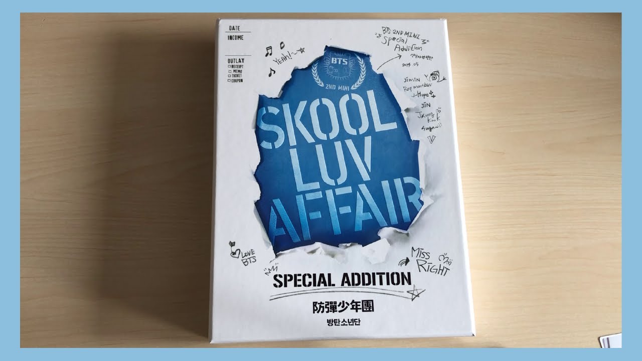 Unboxing BTS 방탄소년단 Skool Luv Affair (Special Addition) Album