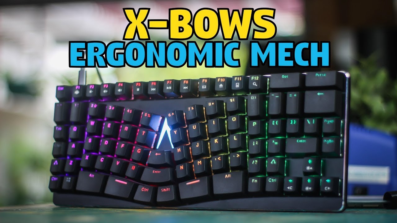 X-Bows Ergonomic Mechanical Keyboard - Review - YouTube