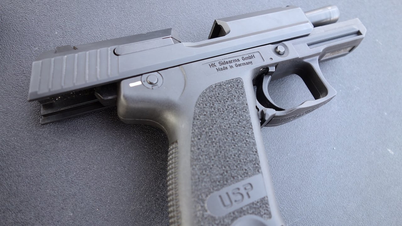 H&K USP Compact - 9mm Auto Pistol Shooting - YouTube