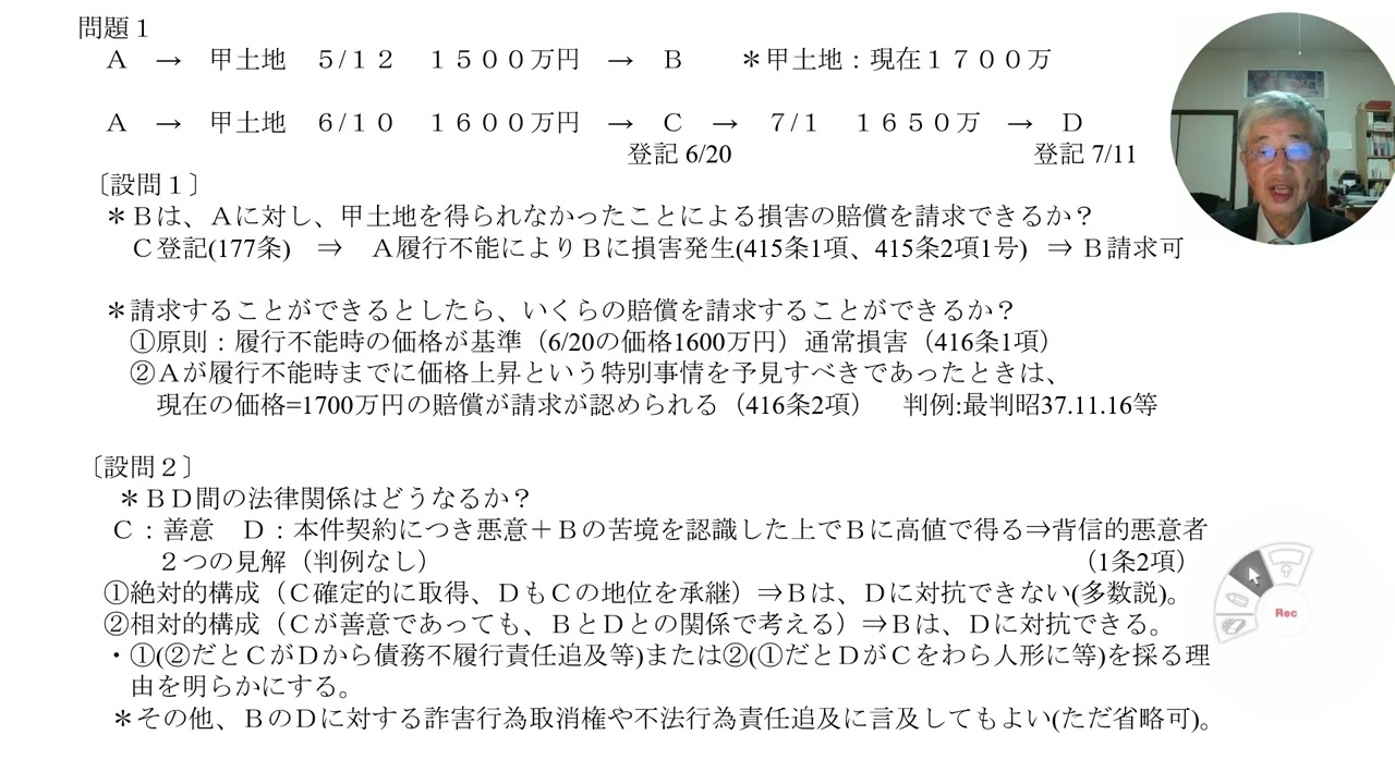 2024年度入試向け～2023年度入試過去問解説【民法】 - YouTube