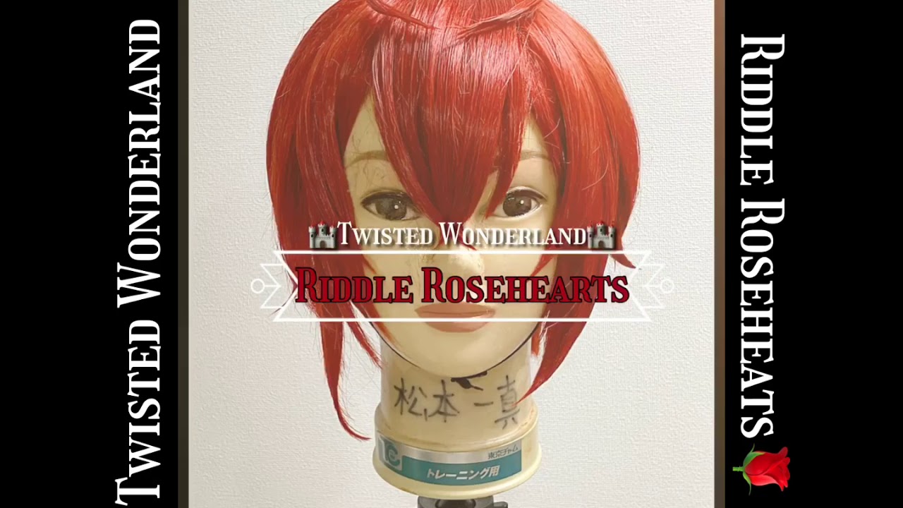 ウィッグセット】ツイステ🌹リドルのウィッグセットタイムラプス【みお