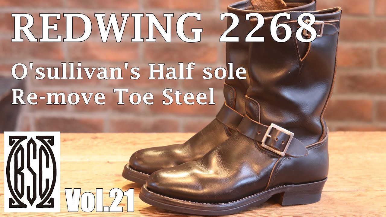 BSC] REDWING 2268 PT83 Engineer boots ソールカスタム + 水洗い