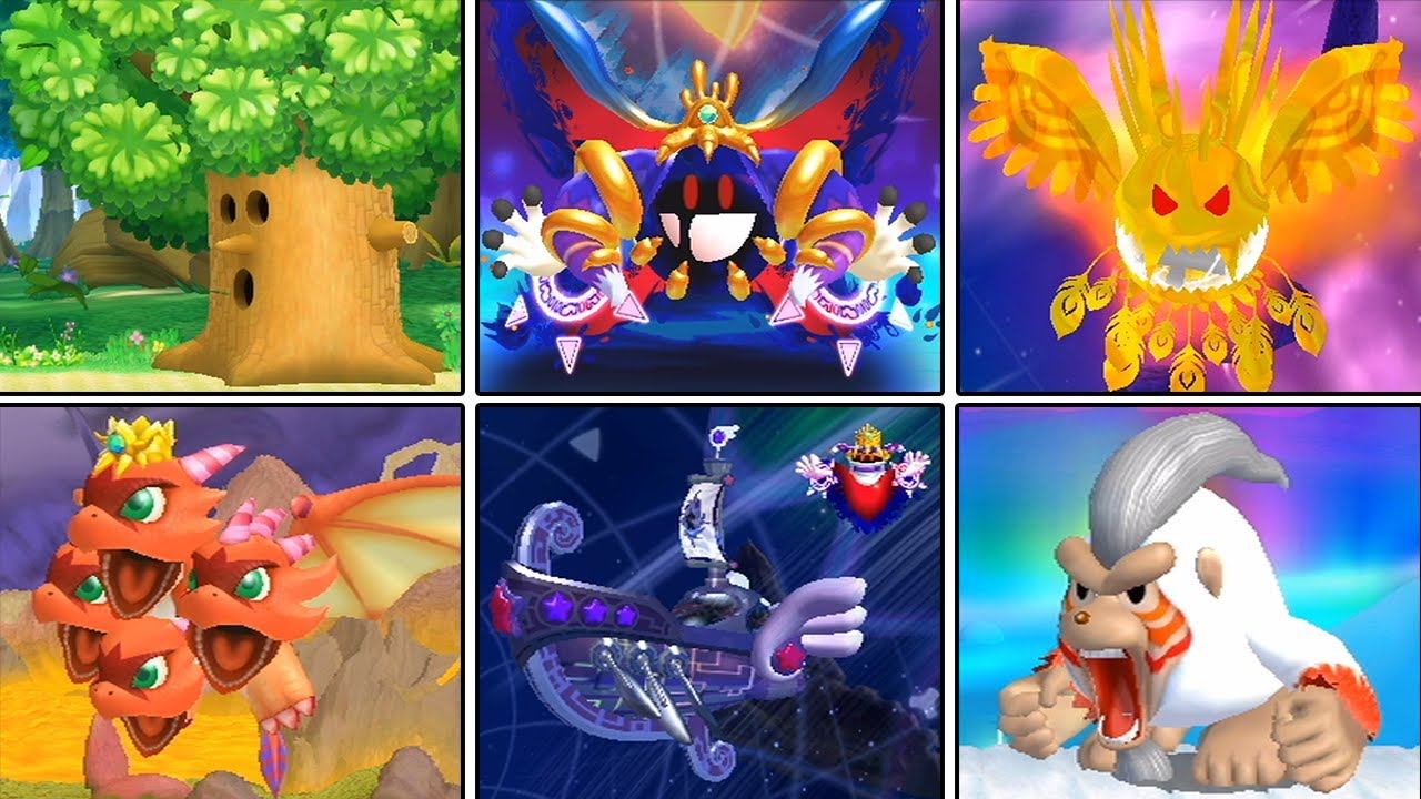 Kirby's Return to Dream Land - All Story Bosses ＋ Ending