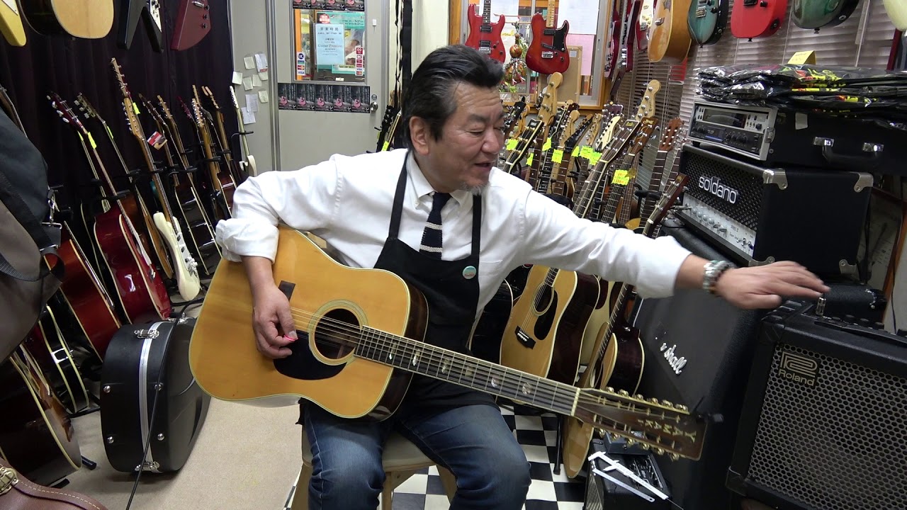 YAMAKI F-240 12弦 エレアコ仕様 70年代 ジャパンヴィンテージ - YouTube