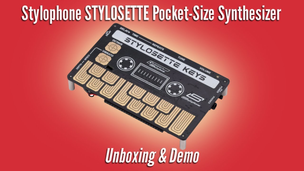 Stylophone STYLOSETTE KEYS Synthesizer | Unboxing Tutorial & Demo