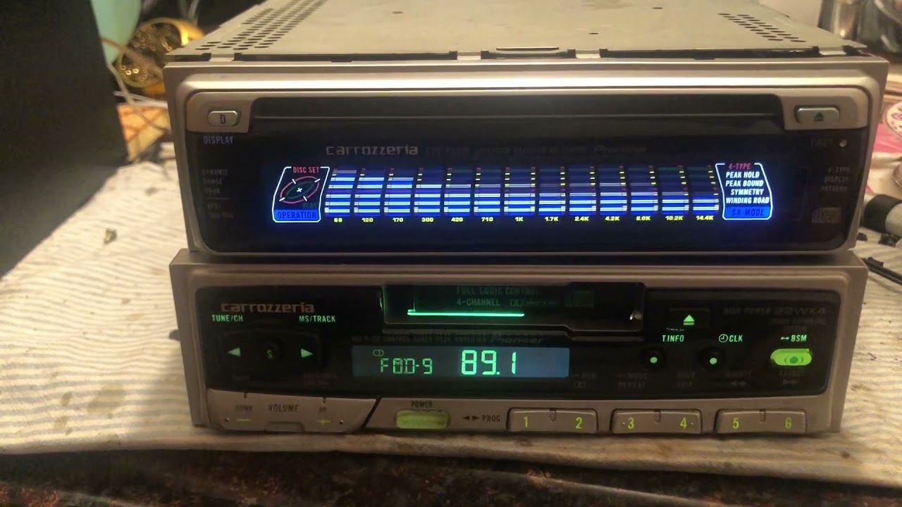 Pioneer Carozzeria CDS-P5000 and KEH-P3786 combo - YouTube