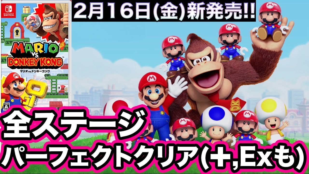 マリオ vs. ドンキーコング】全ステージパーフェクトクリア!! 裏面も