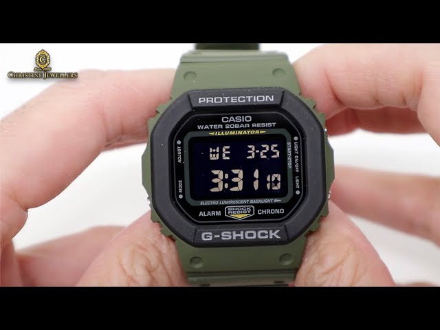 UNBOXING 2020 G-SHOCK MILITARY GREEN DW5610SU-3 - YouTube