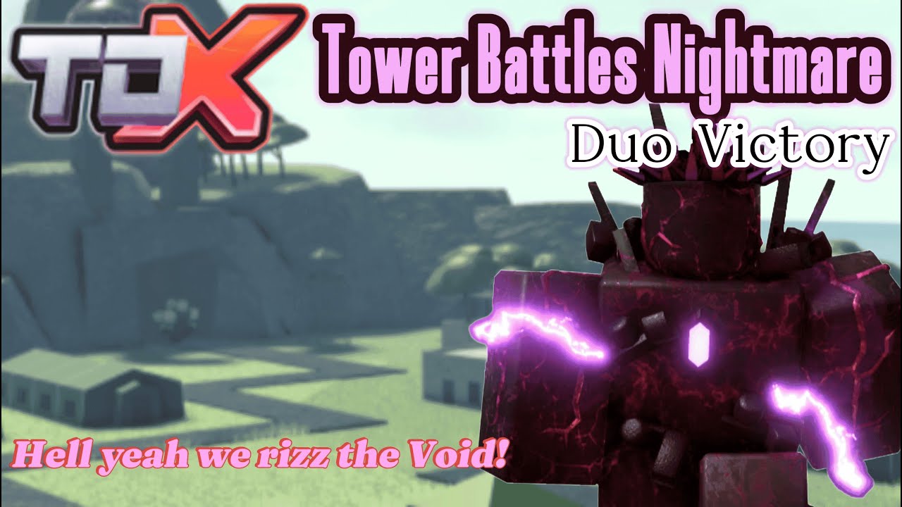 SUPER EASY] DUO TOWER BATTLES NIGHTMARE MODE TRIUMPH | Roblox TDX‬