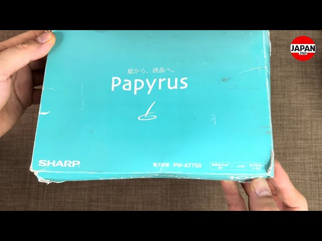 Unboxing Sharp Papyrus PW-AT750 Japanese Electronic Dictionary