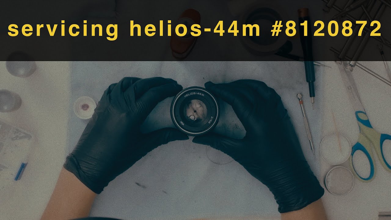 helios-44m 58mm f2 8120872 disassembling, cleaning, relubricating