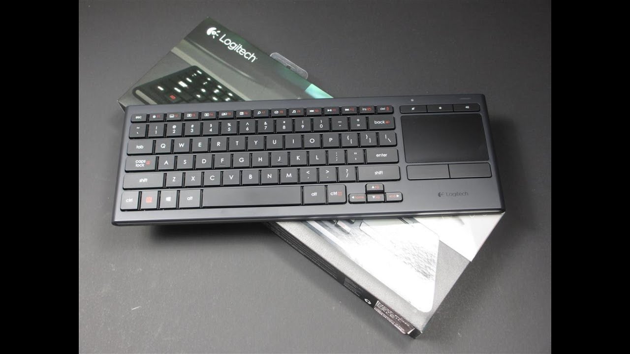 Logitech illuminated Living Room Keyboard K830 - YouTube
