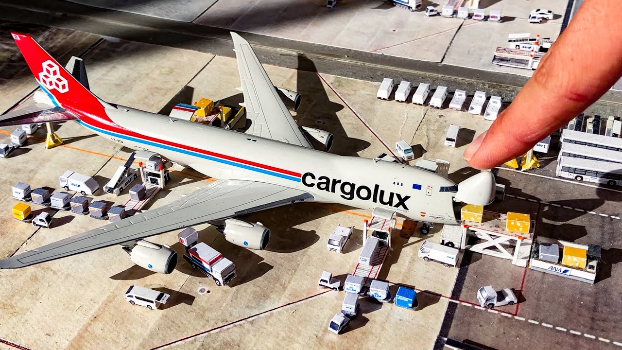 到着〜出発を再現【B747-8F】Model Airport - YouTube