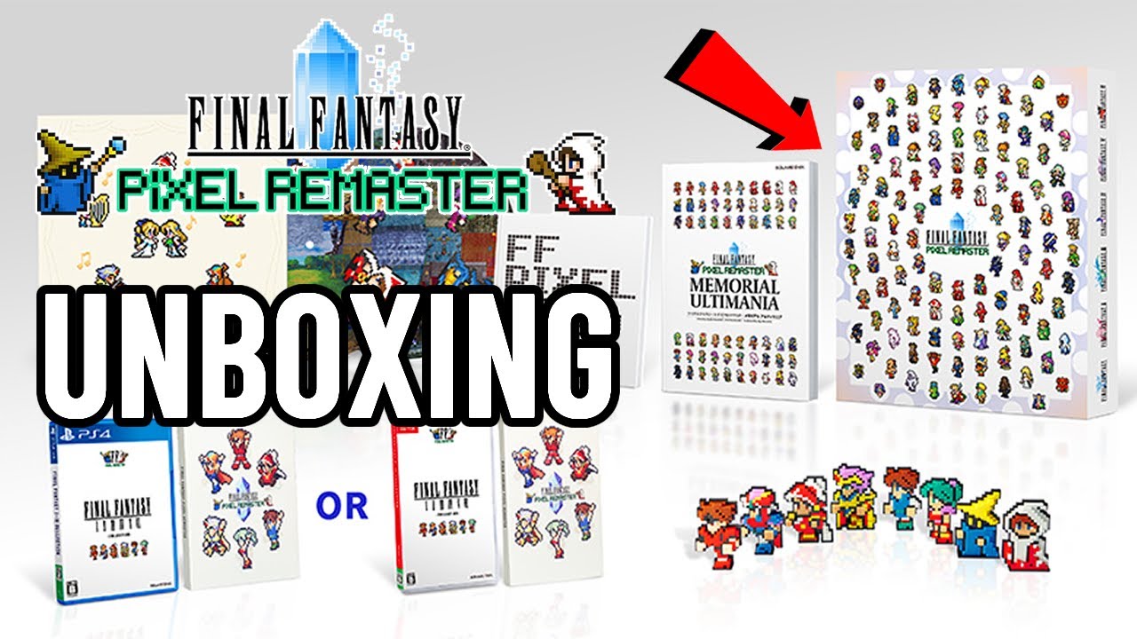 Final Fantasy Pixel Remaster FF 35th Anniversary Edition Unboxing