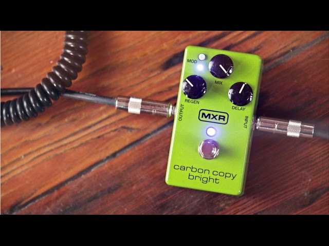 MXR Carbon Copy Bright Analog Delay - YouTube