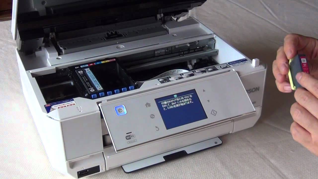 EP-805A インクの充填 - YouTube