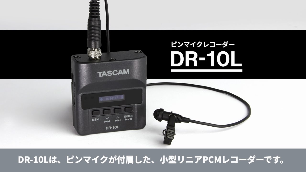 DR-10L | ピンマイク付き小型オーディオレコーダー | TASCAM(日本)