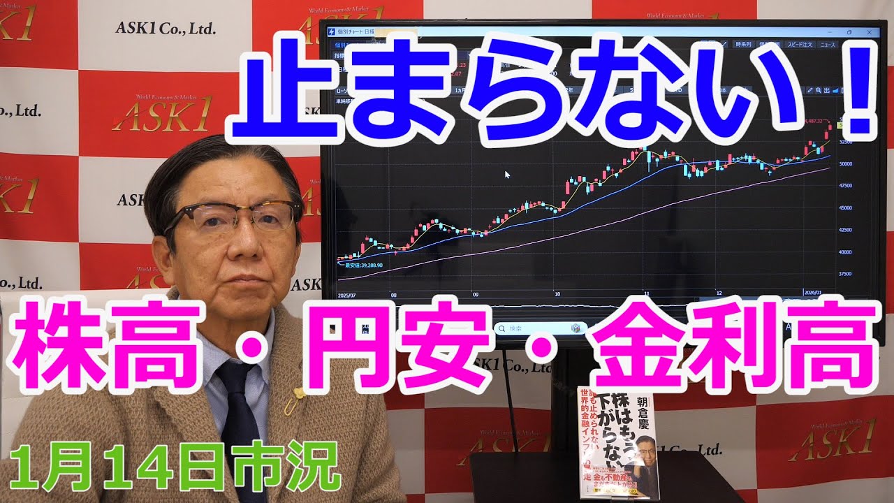 January 14, 2026 [Unstoppable! Rising Stocks, Weak Yen, and High