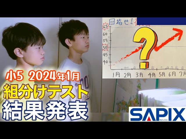 テスト結果】2024年1月サピックス組分けテスト/中学受験 - YouTube