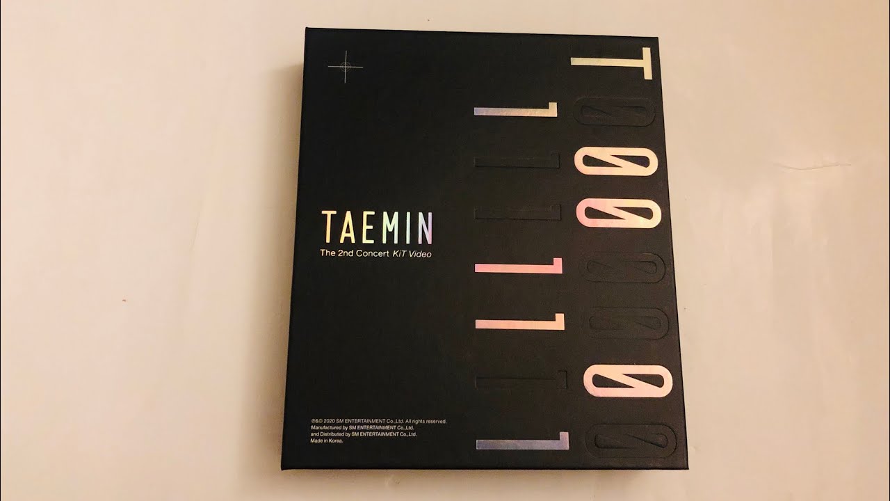 ✨ UNBOXING ✨ TAEMIN - T1001101 2nd concert kihno kit video - YouTube