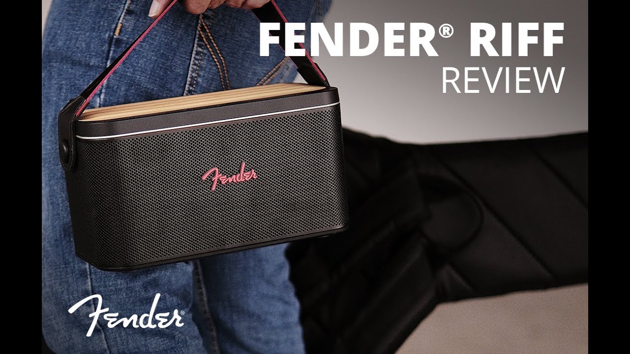 Fender RIff Bluetooth Speaker Review with plugin guitar - YouTube