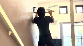 最も省スペースな懸垂バー！片持ちけんすい棒を設置して普段使いしてみ