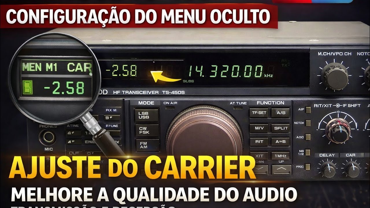 Improve TX and RX audio in hidden menu Kenwood Radio TS-450S - YouTube