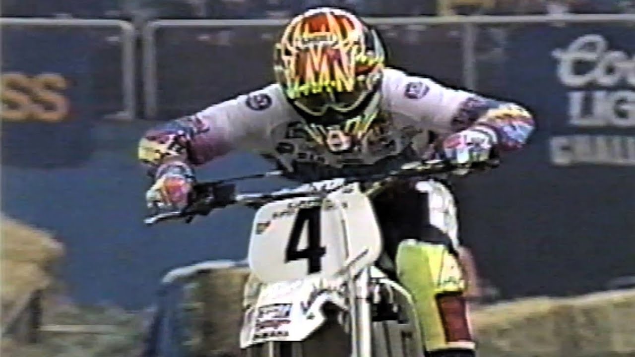 AMA Supercross（スーパークロス） Seattle 1992 - YouTube