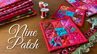 ENG SUB］Making Nine Patch Tea Coaster｜九宫格拼布杯垫｜ナイン