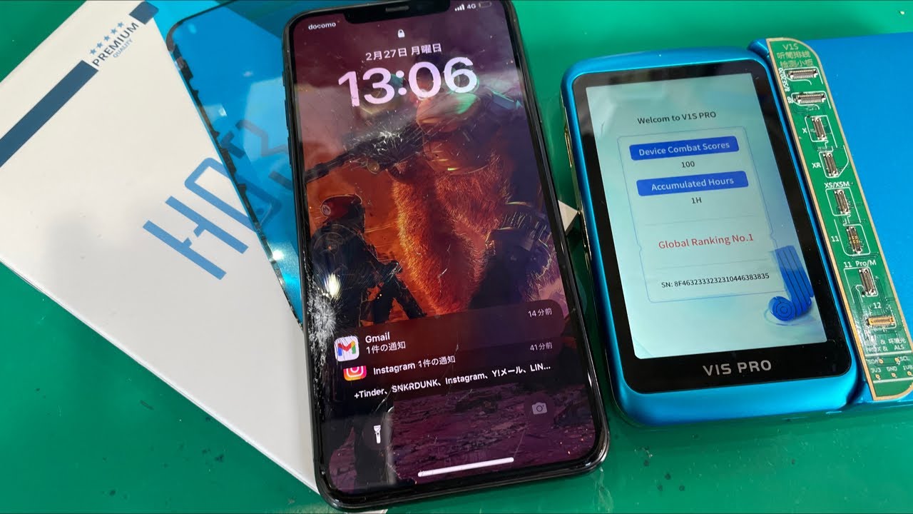 プロ向け】iPhone 11 Pro Max 画面割れタッチできない修理 - YouTube