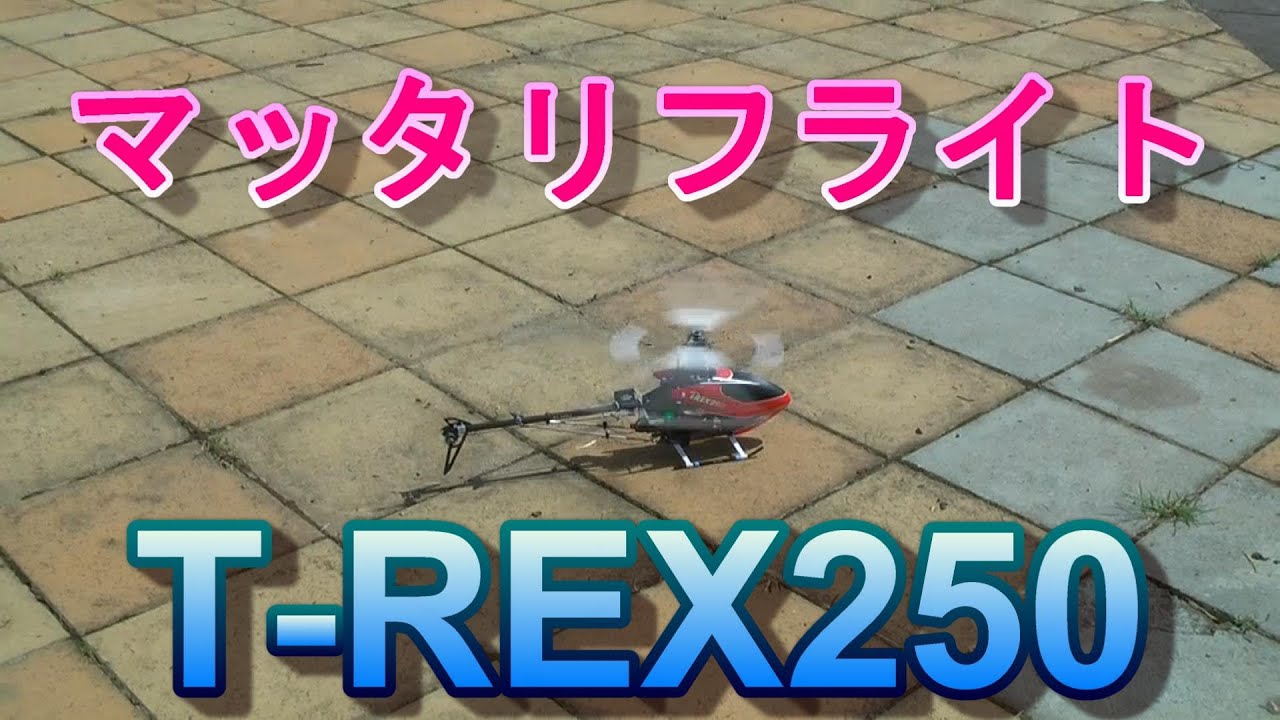 ラジコンヘリ 出先の公園でマッタリ飛ばすALIGN T-REX250 - YouTube