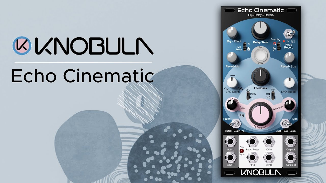 Knobula echo cinematic Delay / Reverb: Demo with Twisted Electrons