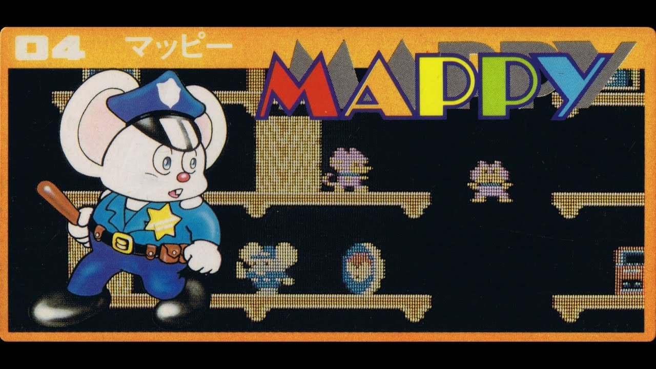 実況:ﾍﾀｸｿ41面迄】FC版『マッピー』 - YouTube