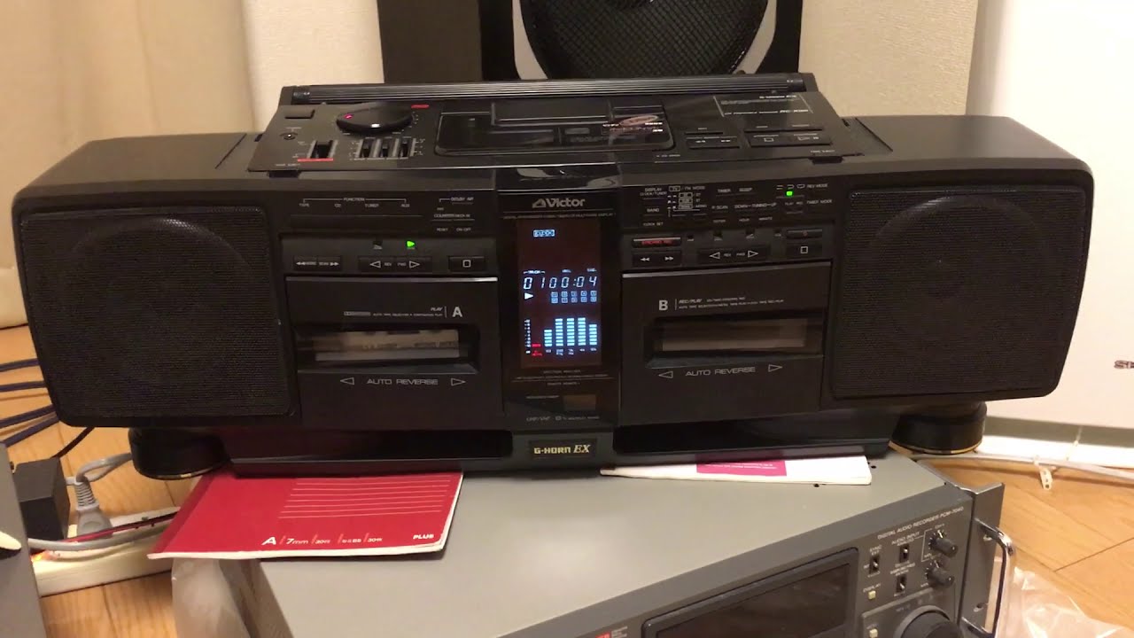 KAI FIXED: VICTOR G-HORN EX RC-X90 BOOMBOX GHETTOBLASTER - YouTube