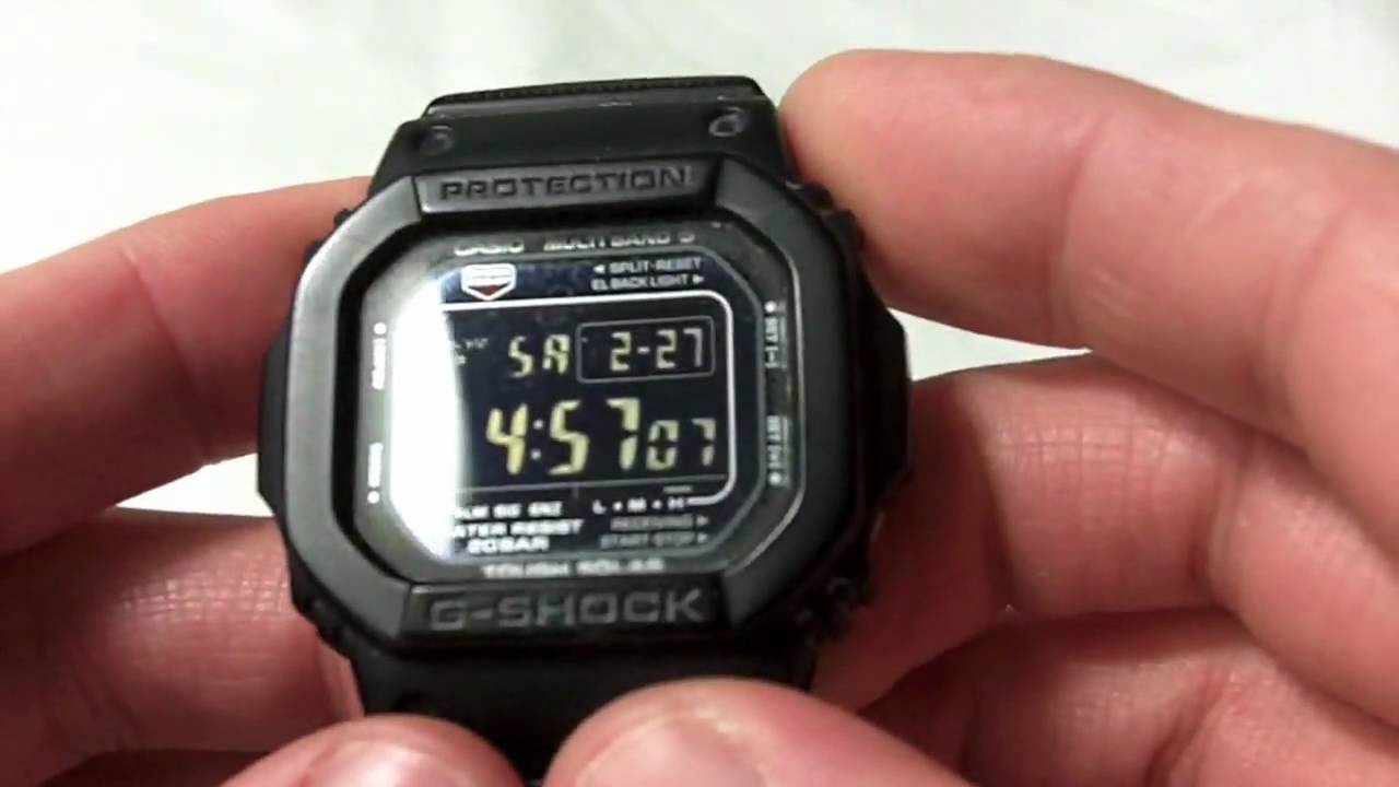 Casio G-Shock GW-M5600BC Video Review - YouTube