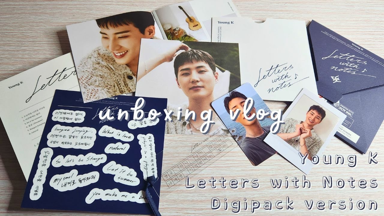 Unboxing Vlog: Young K's newest album Letter with Notes Digipack