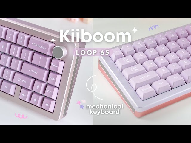 Kiiboom「Loop 65」cutest QMK aluminum keyboard ♡ unbox, sound