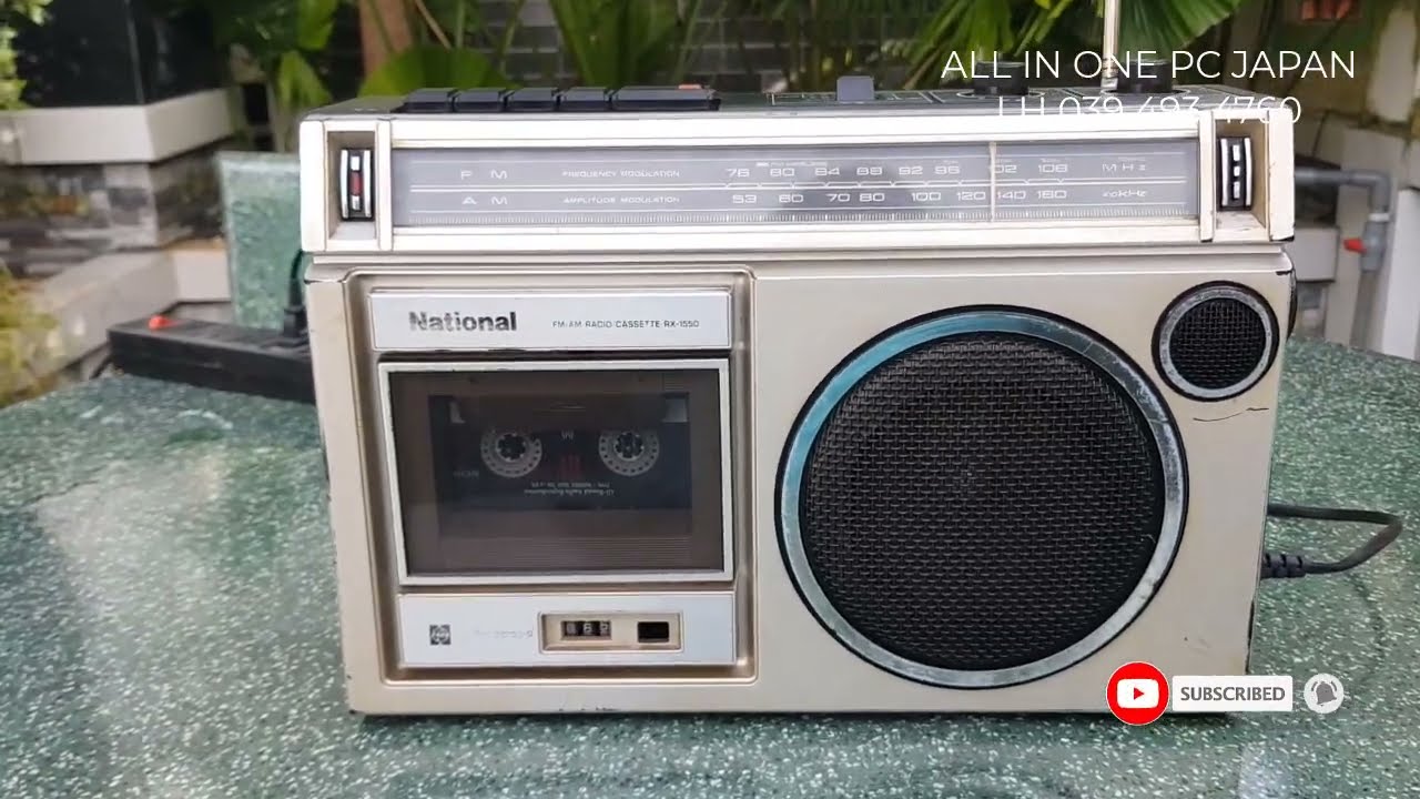 Sưu tầm radio radio cassette National RX-1550 - YouTube