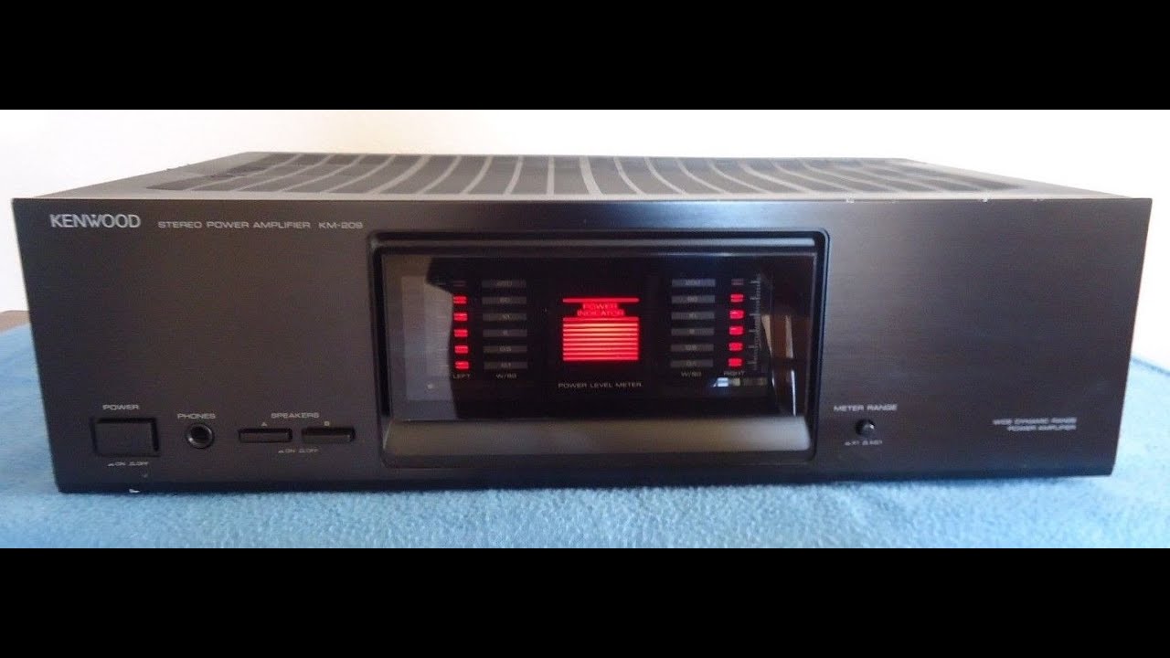Kenwood KM-209 Power Amplifier 150 watts ___ sn- 00530378 - YouTube