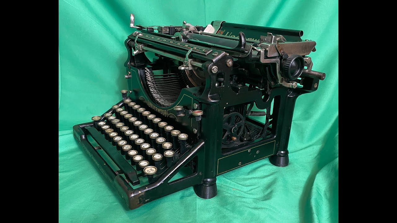 1917 Underwood No 5 Typewriter, Wonderfully Restored