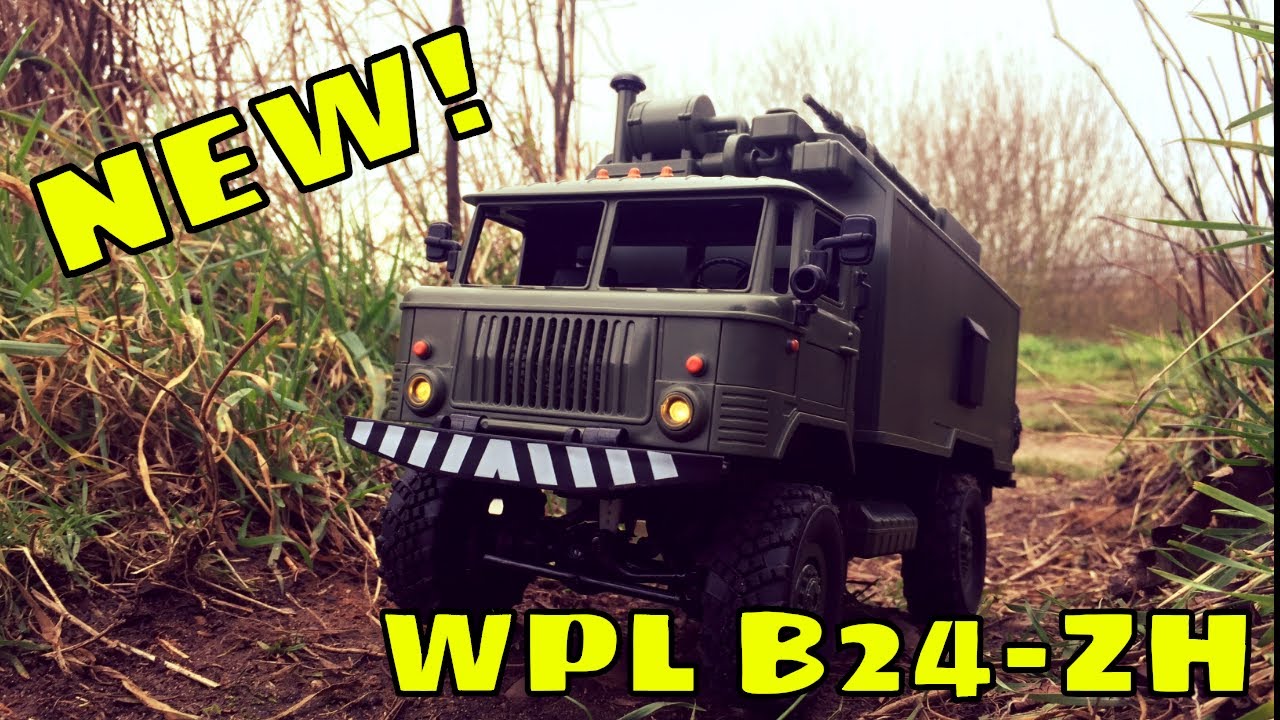 NEW! WPL B24 ZH RC GAZ-66 Soviet Comms Truck. B24-ZH - YouTube