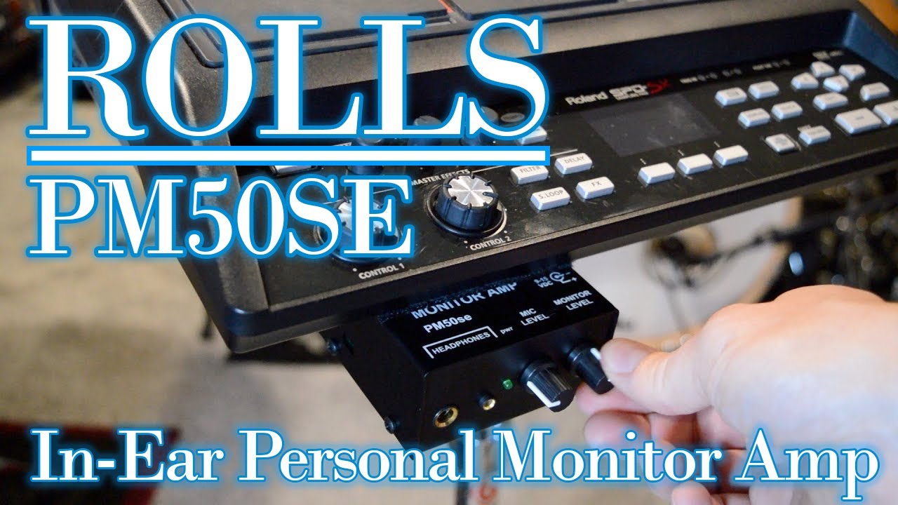 ROLLS In-Ear Personal Monitor Drummer Review - PM50SE - YouTube