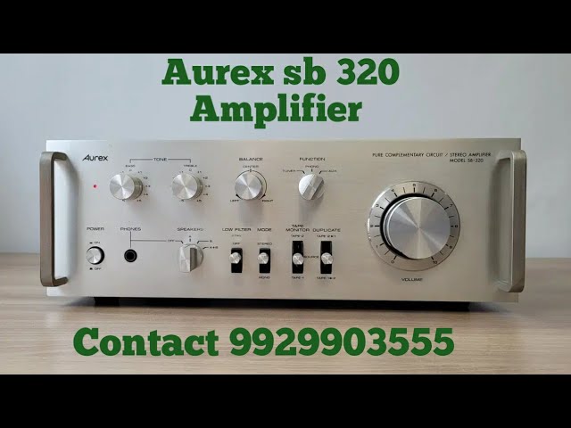 AUREX SB 320 AMPLIFIER / FOR SALE / CONTACT 9929903555 - YouTube