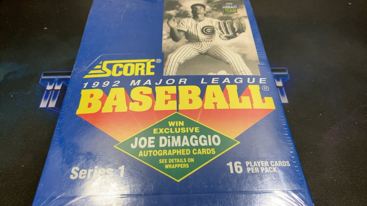 RARE JOE DIMAGGIO AUTO SEARCH IN 1992 SCORE! - Needle in a