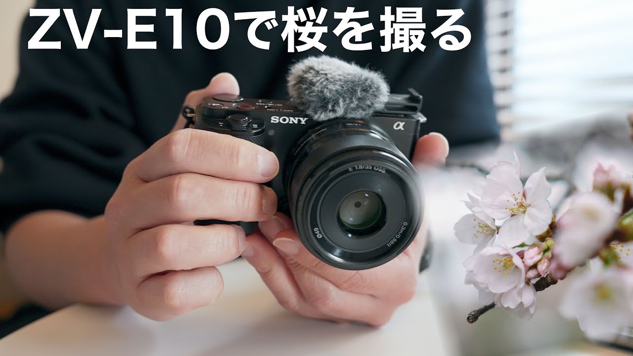ZV-E10で桜を撮る/単焦点レンズSEL35F18はいいよ〜 - YouTube