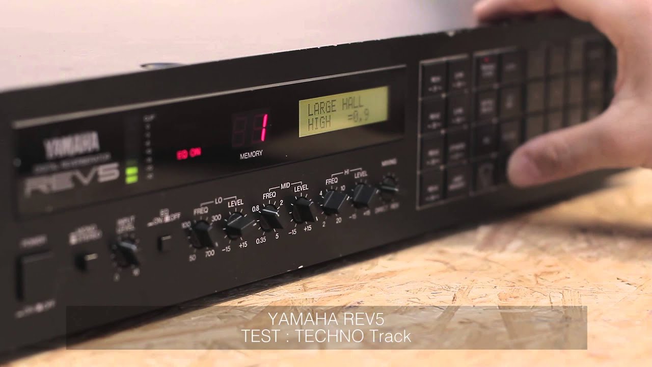 YAMAHA REV5 Digital Reverbrator TEST:TECHNO Track - YouTube