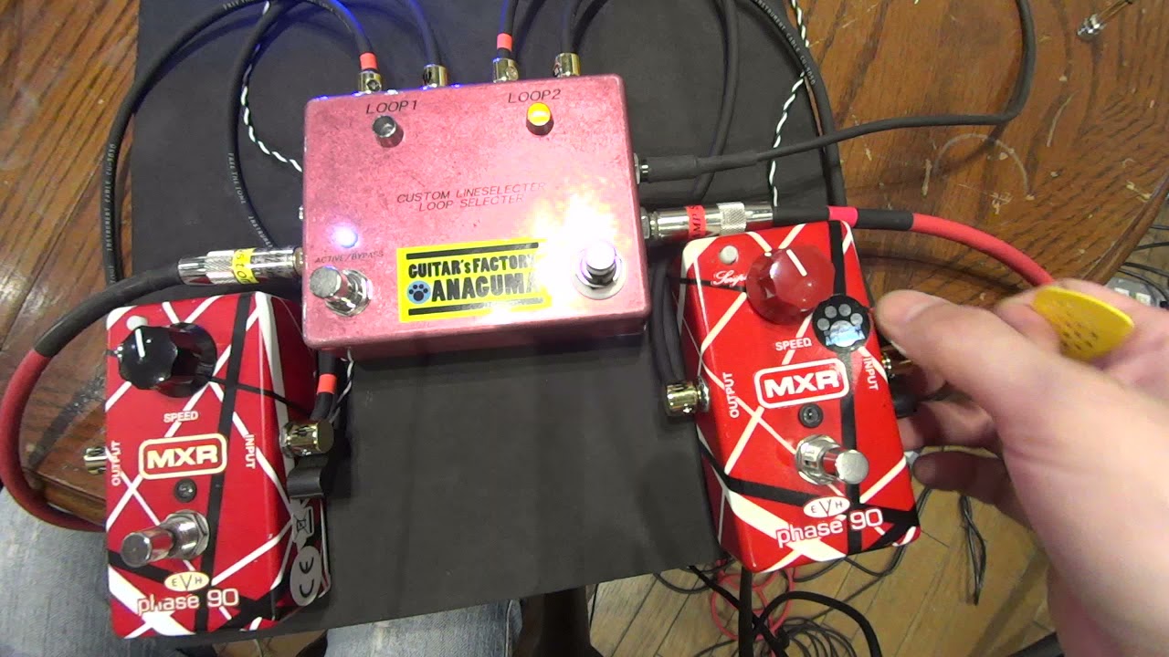 ◇ギター工房アナグマ◇ MXR EVH PHASE 90 MOD - YouTube
